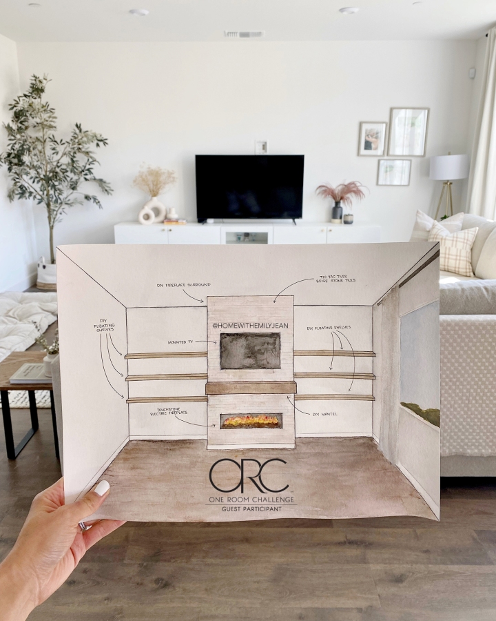One Room Challenge – Living Room Fireplace